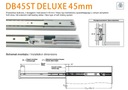 GUĽÔČKOVÉ VODIDLO DOMČEK L-300 DB45ST DELUXE AMIX Výška 45 mm