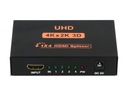 SPLITTER ROZDZIELACZ HDMI 1x4 4K*2K ULTRA HD 4K Złącza HDMI - HDMI