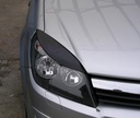 Накладки на фары-брови для Opel Astra H.