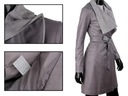 Dámsky kožený kabát Šál DORJAN EST102 S Dominujúca farba sivá
