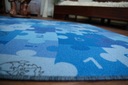 Detský koberec 125x200 PUZZLE modrý CHLAPEC Farba odtiene modrej viacfarebná