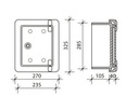 Box na plynový ventil Cetelem 318214 Hĺbka 100 mm