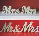 Надпись Mr Mrs буквы 3D декор.