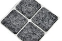 Rozkladací kuchynský stôl SAUDA - lesklý čierny / lesklý biely Materiál laminovaná doska