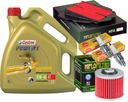 HF145 КОМПЛЕКТ CASTROL OIL 10W40 4L ФИЛЬТРЫ HF145 ЗАГЛУШКИ YAMAHA TDM900 02-12