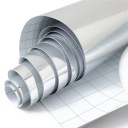 ФОЛЬГОВЫЙ ШПОН ХРОМ СЕРЕБРЯНОЕ ЗЕРКАЛО HQ 50 x 152см