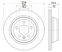 DISCS 4205 PADS VW TRANSPORTER V T5 03- REAR 314 photo 2 - milautoparts-fr.ukrlive.com