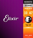 Акустические струны Elixir NanoWeb 80/20 Bronze 10-47