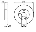 DISCS MIKODA 1447 GT MERCEDES CLASS A W169 PRZOD. photo 2 - milautoparts-fr.ukrlive.com