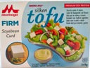 Tofu kartónová krabica Firm 349g Morinaga Ďalšie vlastnosti vegánske vegetariánske vysokobielkovinové