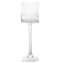 ПОДСВЕЧНИК СТЕКЛЯННЫЙ НА НОЖКЕ 30 см KRAKLA