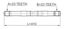 LEFT SHAFT HALF-AXLE HALF-AXLE NISSAN ALMERA N15 95- photo 2 - milautoparts-fr.ukrlive.com