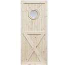 DŘEVĚNÉ DVEŘE DO KOUPELNY BOROVICE RADEX LOFT OX 90