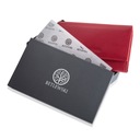 DÁMSKA PEŇAŽENKA KOŽENÁ Betlewski červená prémiová RFID darčeková krabička Stav balenia originálne