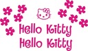 Наклейки «Hello Kitty Flowers» 25-B РАЗНЫХ ЦВЕТОВ