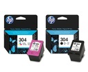 2x HP 304 DESKJET INK 2620 2630 3720 3730 2632