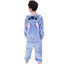 STITCH Pyžamo Pre Deti Kigurumi Onesie Prevlek Kostým Sticz Stich 122 Veľkosť (new) 122 (117 - 122 cm)