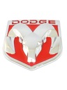 Металлическая эмблема DODGE, красная, большая, 9 х 8 см