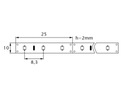 LED pásik PRO 2835 120/m 24W - neutrálny - 1m Dĺžka 1 m