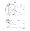 Zadné svetlo na blatník HONDA CRF250L LED EDGE DRC EAN (GTIN) 4547836179365