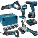 MAKITA ZESTAW COMBO 5SZT NARZĘDZI 18V 3X5Ah BEZSZC