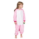 JEDNOROŽEC Pyžamo Deti Kigurumi Onesie 128 Rukáv dlhý rukáv