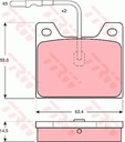 TRW SABOTS DE FREIN AVANT PEUGEOT 504 1968-89 photo 2 - milautoparts-fr.ukrlive.com