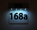Podsvietené číslo domu Tabuľa Metal LED SOLAR Kód výrobcu 146709