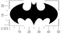 SAMOLEPKY NA STENU LOGO BATMANA BATMAN 50cm Dĺžka (cm) 25