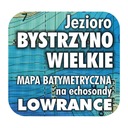 Озеро Быстржино Великобритания. Карта эхолота Lowrance