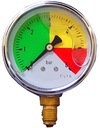 Манометр 0-6 бар, распылитель, резьба 12x1,5, глицер М63