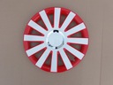 WHEEL COVERS 16 RED WHITE COLOR OPEL VW FORD MAZDA AUDI photo 2 - milautoparts-fr.ukrlive.com