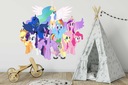 Samolepky na stenu My Little Pony Poníky 100x75 Dĺžka (cm) 100 cm