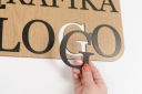 3D Надписи словами Ваши Буквы на стене 3-9см