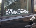Наклейка на грузовик, автобус, легковой автомобиль Polish Driver, грузовик