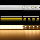 ЧЕРНЫЙ светодиодный профиль 2м для светодиодных лент 8-10 мм + ЛАМПА