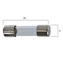 Poistka sklenená 20mm 0,4A Výrobca dielov e-connectors