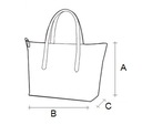 SHOPPER BAG ČIERNA KABELKA DO PRÁCE LOĎKA CEZ RAMENO Výška 31 cm