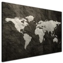 Печать на холсте КАРТА МИРА 120x80