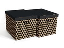 UTILITY BOX, картонная коробка, 2 шт, чёрный горошек, XL