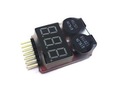 EMAX Buzzer Alarm Tester Miernik napięcia akumulatorów LiPo 1-8S REGULOWANY