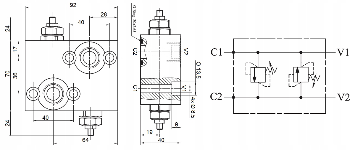 двигательмотор Hydrauliczny Bmr 200 Z Zaworem Do Owijarki