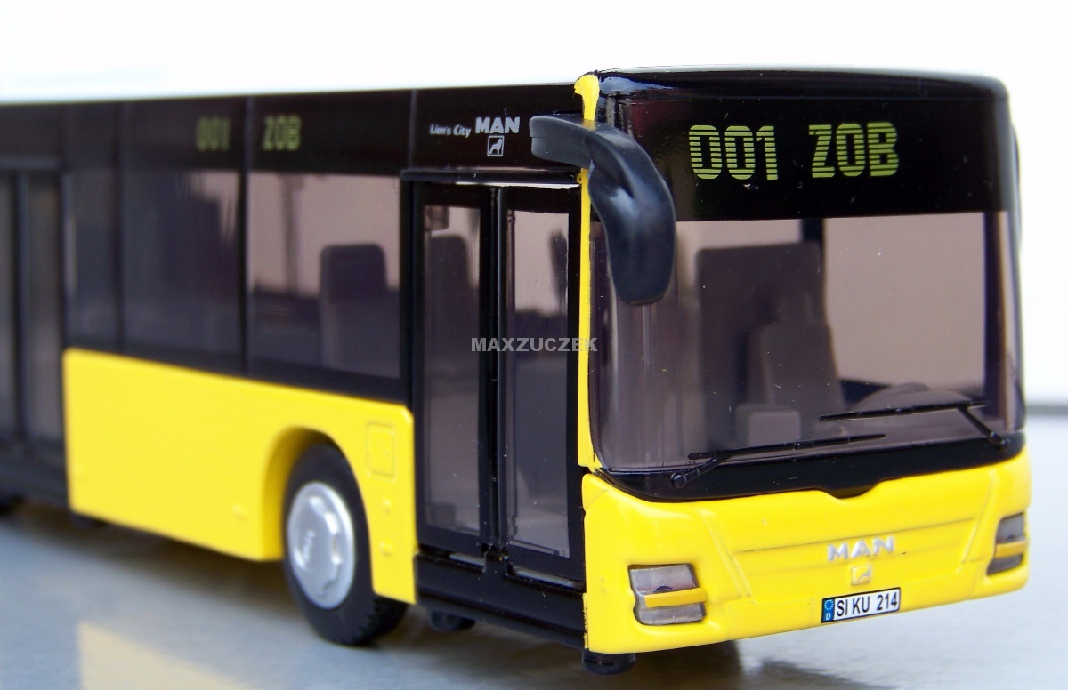 Siku 3736 Autobus Przegubowy Man żółty Metal 150