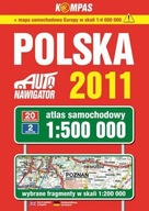 Polska. Auto nawigator 2011. Atlas samochodowy w skali 1:500 000