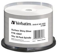 VERBATIM DVD-R NO-ID SILVER THERMAL PRINTABLE c50