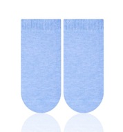 Skarpety bawełniane gładkie niebieskie 1-3 mc