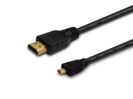 Kábel HDMI Savio CL-39 1 m čierny