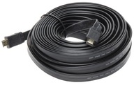 Kábel HDMI-15-FL plochý konektor rovný 15m v1.4