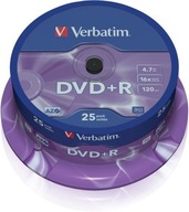 Płyty DVD+R VERBATIM 4,7 GB AZO 25 szt