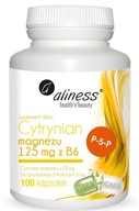Cytrynian MAGNEZU i WITAMINA B6 P-5-P Aliness 100k